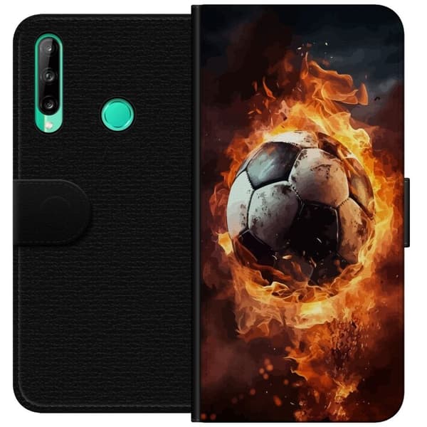 Plånboksfodral till Huawei P40 lite E med Fotboll motiv