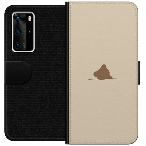 Tegnebogsetui til Huawei P40 Pro med Nalle motiv