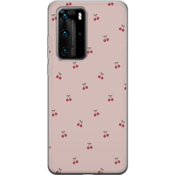 Mobilcover til Huawei P40 Pro med Kirsebær motiv