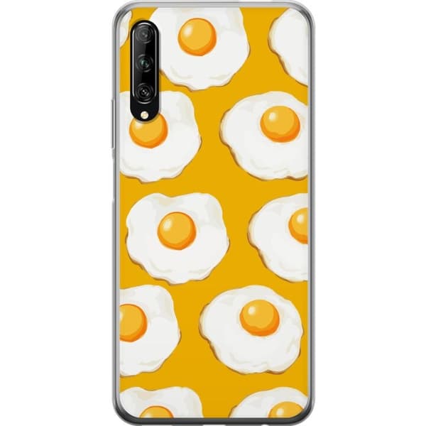 Mobilcover til Huawei P smart Pro 2019 med Stegt æg motiv