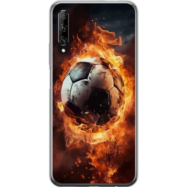 Kännykkäkuori Huawei P smart Pro 2019-laitteelle, jossa on Jalkapallo kuvio