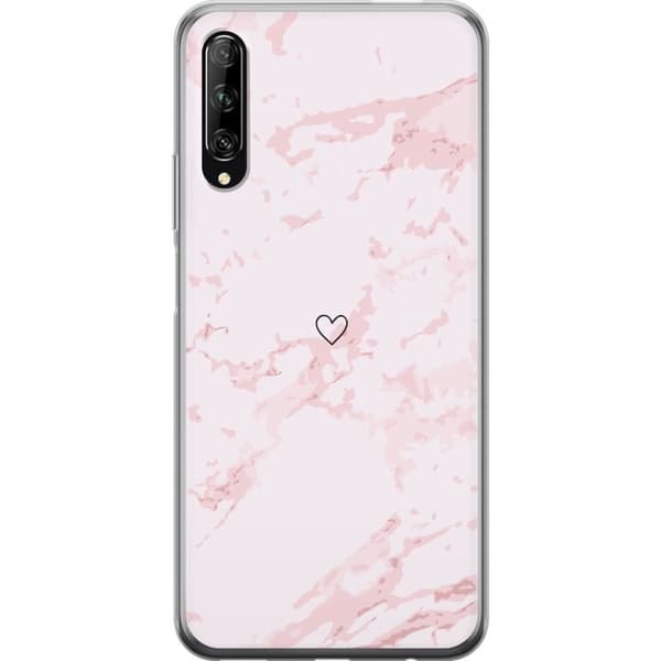 Mobildeksel til Huawei P smart Pro 2019 med Rosa Hjerte motiv