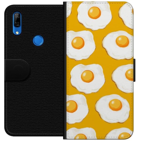 Lompakkokotelo Huawei P Smart Z-laitteelle, jossa on Paistettu muna kuvio