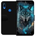 Miniatyrbillede 1 af 4: Tegnebogsetui til Huawei P Smart Z med Ulve motiv
