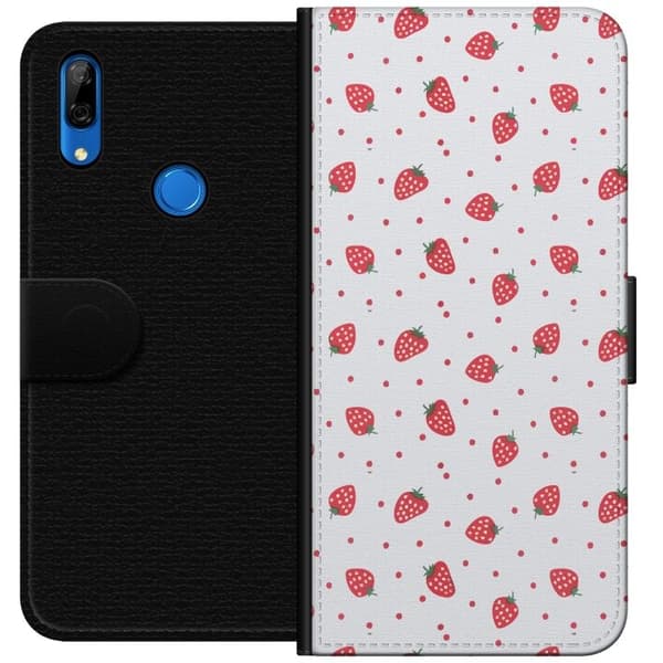 Lommeboketui til Huawei P Smart Z med Jordbær motiv
