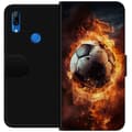 Miniatyrbillede 1 af 4: Tegnebogsetui til Huawei P Smart Z med Fodbold motiv