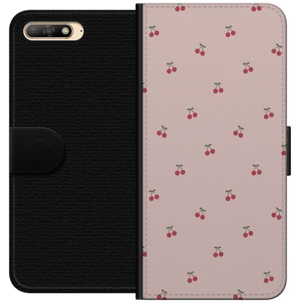 Plånboksfodral till Huawei Y6 (2018) med Körsbär motiv
