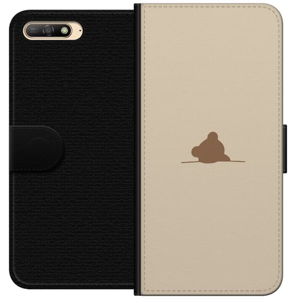 Tegnebogsetui til Huawei Y6 (2018) med Nalle motiv