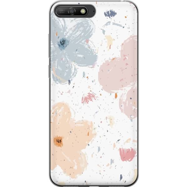 Kännykkäkuori Huawei Y6 (2018)-laitteelle, jossa on Kukat kuvio