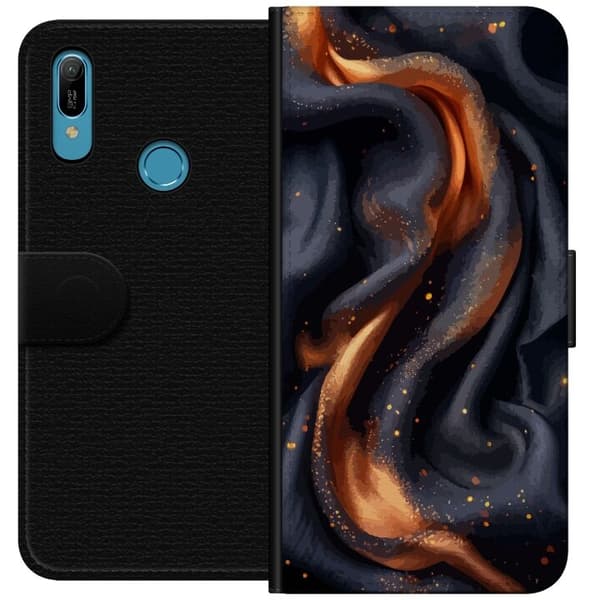 Tegnebogsetui til Huawei Y6 (2019) med Brandigt silke motiv