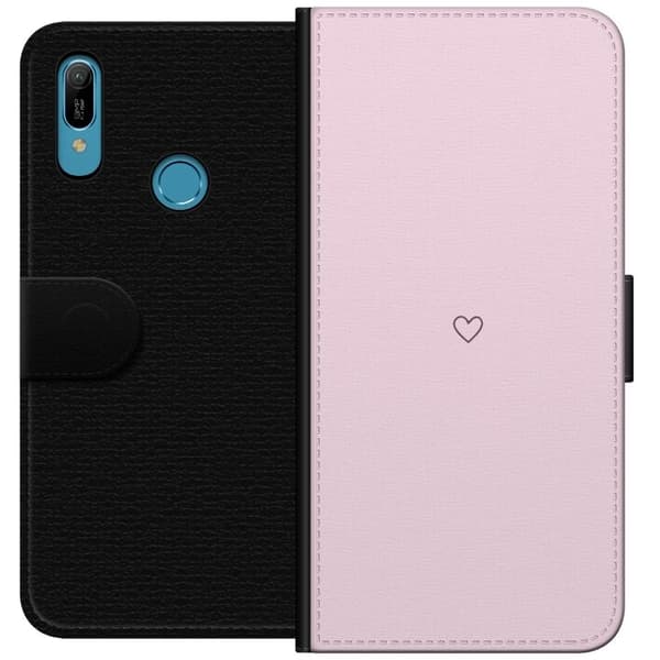 Tegnebogsetui til Huawei Y6 (2019) med Hjerte motiv