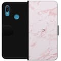Miniatyrbillede 1 af 4: Tegnebogsetui til Huawei Y6 (2019) med Rosa Hjerte motiv