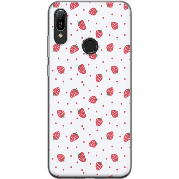 Mobilcover til Huawei Y6 (2019) med Jordbær motiv