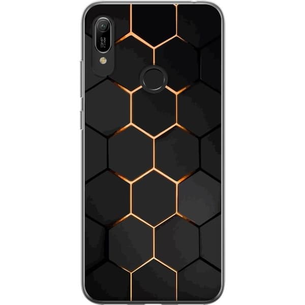Mobilcover til Huawei Y6 (2019) med Luksuriøst Mønster motiv