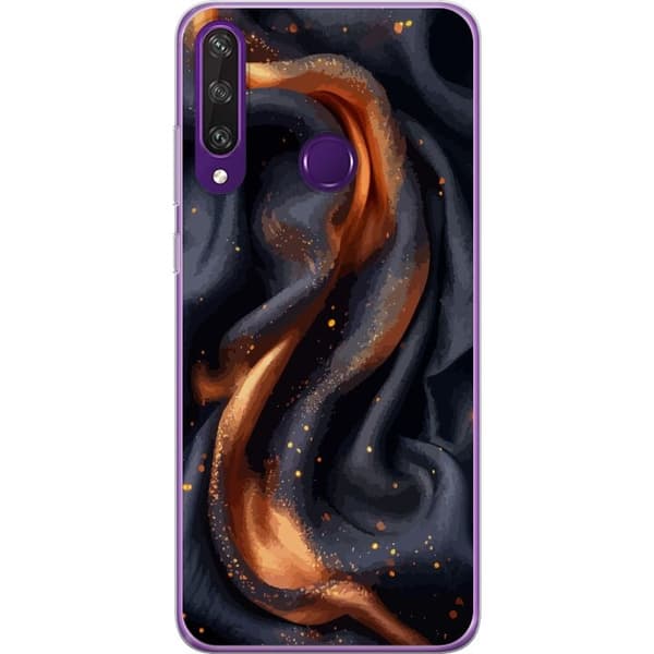 Kännykkäkuori Huawei Y6p-laitteelle, jossa on Tulinen silkki kuvio