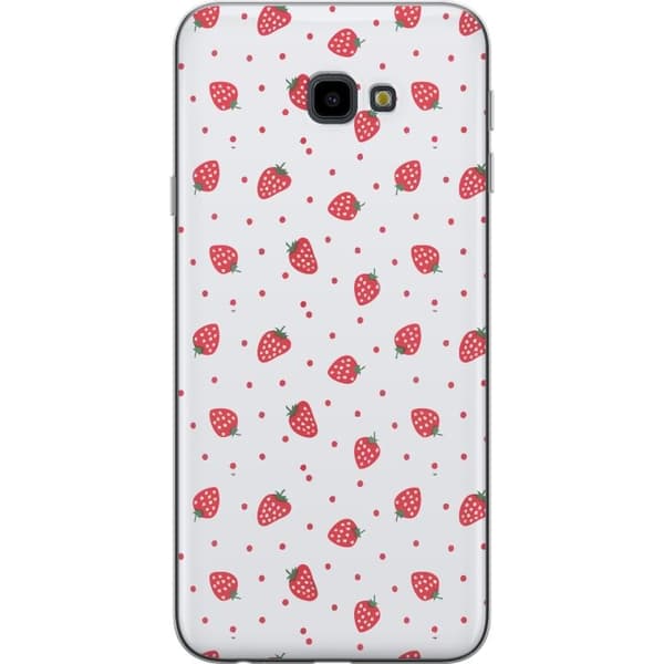 Mobildeksel til Samsung Galaxy J4+ med Jordbær motiv