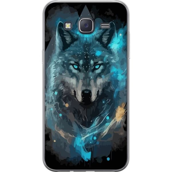 Kännykkäkuori Samsung Galaxy J5-laitteelle, jossa on Susi kuvio