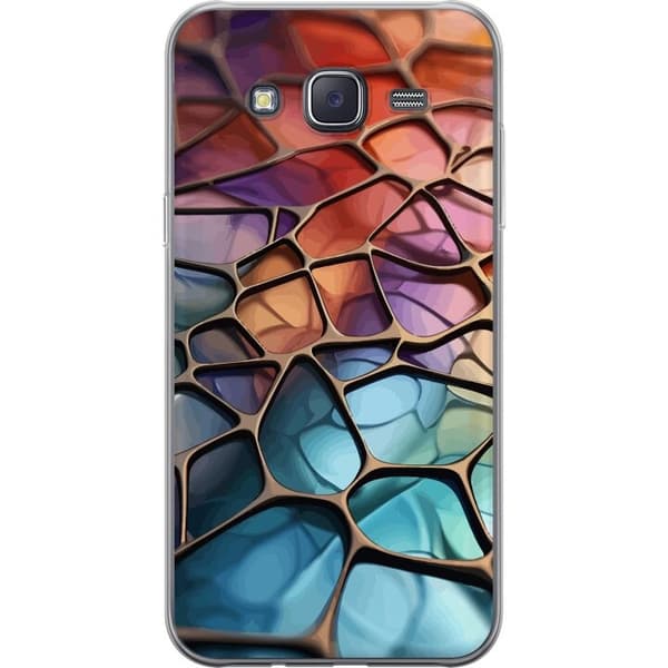Mobildeksel til Samsung Galaxy J5 med Metalliskt mønster motiv