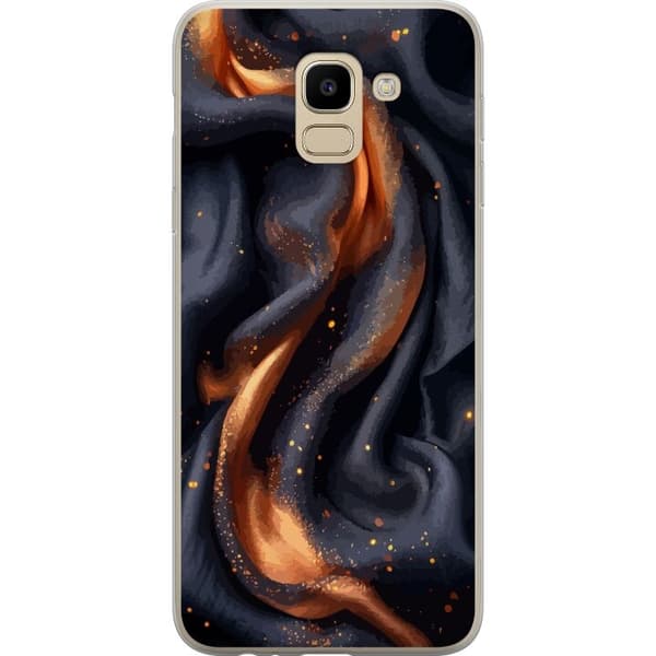 Mobilcover til Samsung Galaxy J6 med Brandigt silke motiv