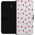 Pikkukuva 1 / 4: Lompakkokotelo Samsung Galaxy J6+-laitteelle, jossa on Mansikat kuvio