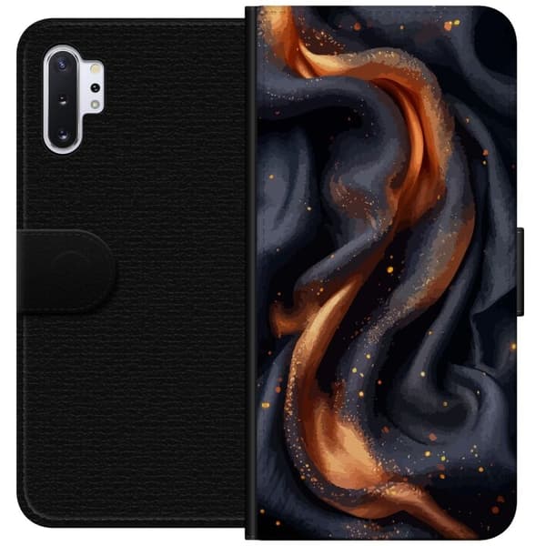 Lompakkokotelo Samsung Galaxy Note10+-laitteelle, jossa on Tulinen silkki kuvio