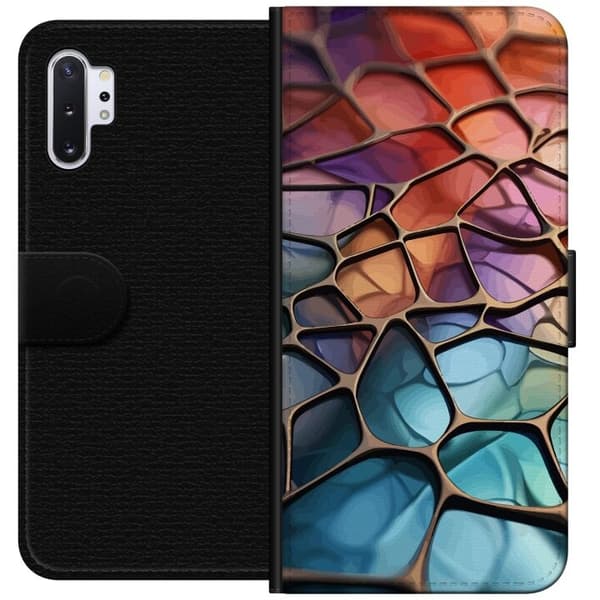 Lommeboketui til Samsung Galaxy Note10+ med Metalliskt mønster motiv