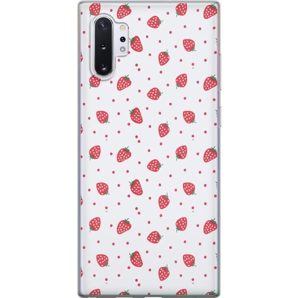 Mobilcover til Samsung Galaxy Note10+ med Jordbær motiv