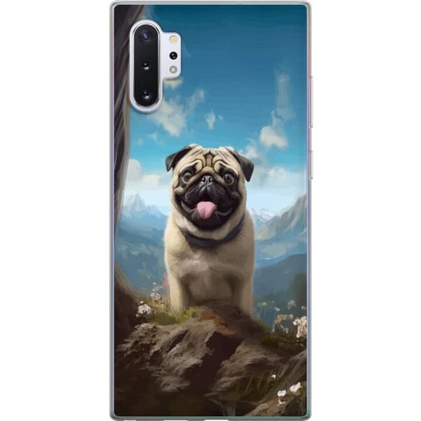 Mobilskal till Samsung Galaxy Note10+ med Glad Hund motiv
