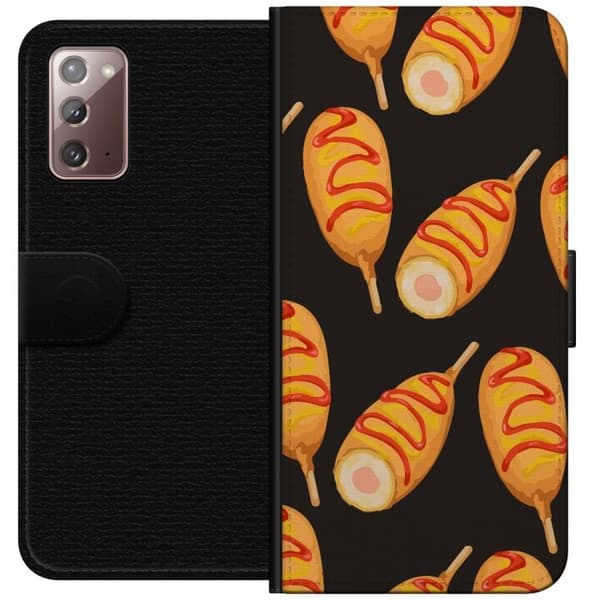 Tegnebogsetui til Samsung Galaxy Note20 med Kyllingedrumstick motiv
