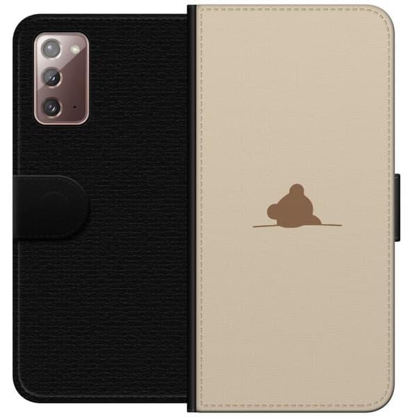 Lommeboketui til Samsung Galaxy Note20 med Nalle motiv