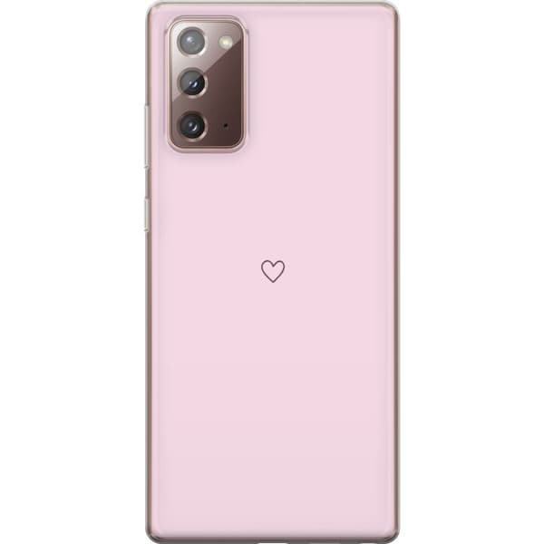 Mobilskal till Samsung Galaxy Note20 med Hjärta motiv