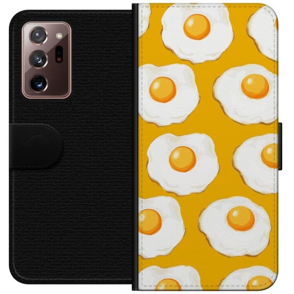 Tegnebogsetui til Samsung Galaxy Note20 Ultra med Stegt æg motiv