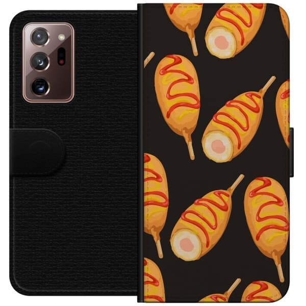 Tegnebogsetui til Samsung Galaxy Note20 Ultra med Kyllingedrumstick motiv