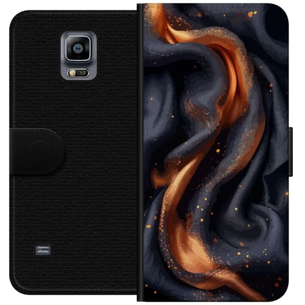 Tegnebogsetui til Samsung Galaxy Note 4 med Brandigt silke motiv