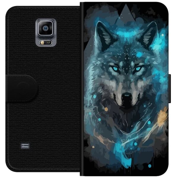 Lompakkokotelo Samsung Galaxy Note 4-laitteelle, jossa on Susi kuvio