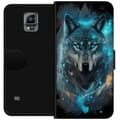 Pikkukuva 1 / 4: Lompakkokotelo Samsung Galaxy Note 4-laitteelle, jossa on Susi kuvio
