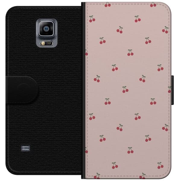 Lompakkokotelo Samsung Galaxy Note 4-laitteelle, jossa on Kirsikka kuvio