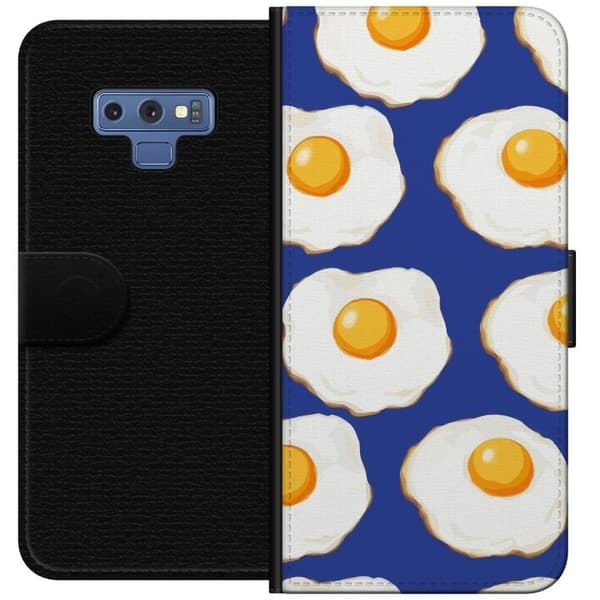 Plånboksfodral till Samsung Galaxy Note9 med Stekta ägg motiv