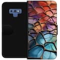 Miniatyrbillede 1 af 4: Tegnebogsetui til Samsung Galaxy Note9 med Metallict mønster motiv