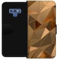 Miniatyrbillede 1 af 4: Tegnebogsetui til Samsung Galaxy Note9 med 3D Guld motiv