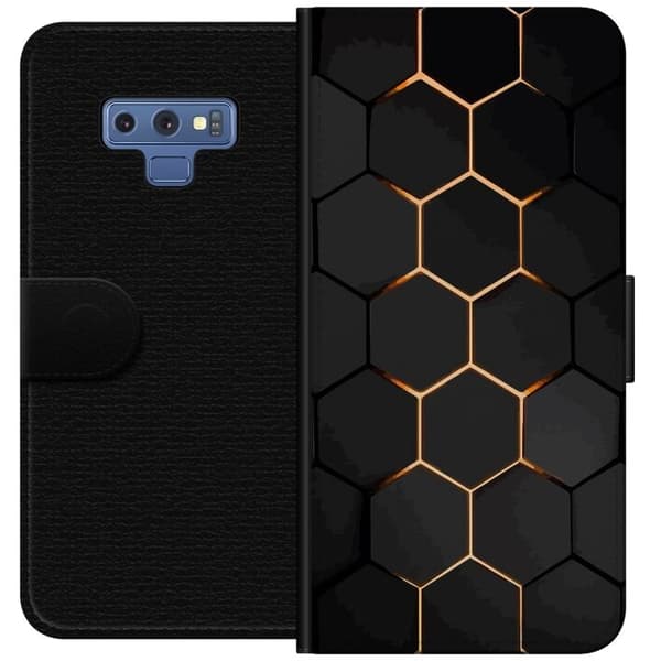 Tegnebogsetui til Samsung Galaxy Note9 med Luksuriøst Mønster motiv