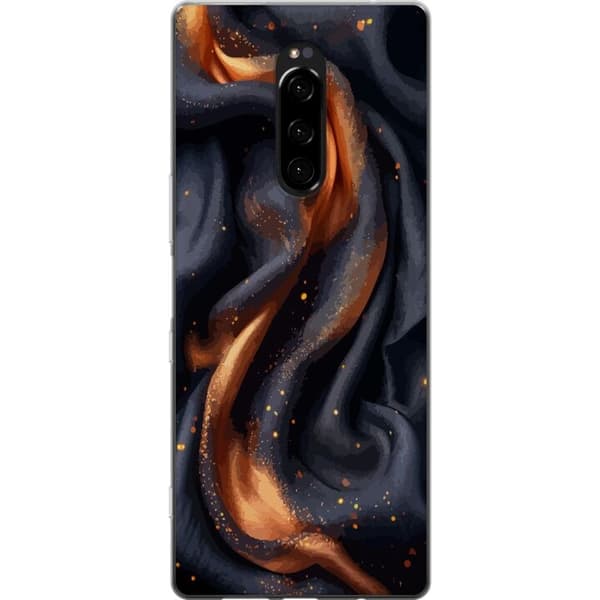Mobildeksel til Sony Xperia 1 med Brennende silke motiv