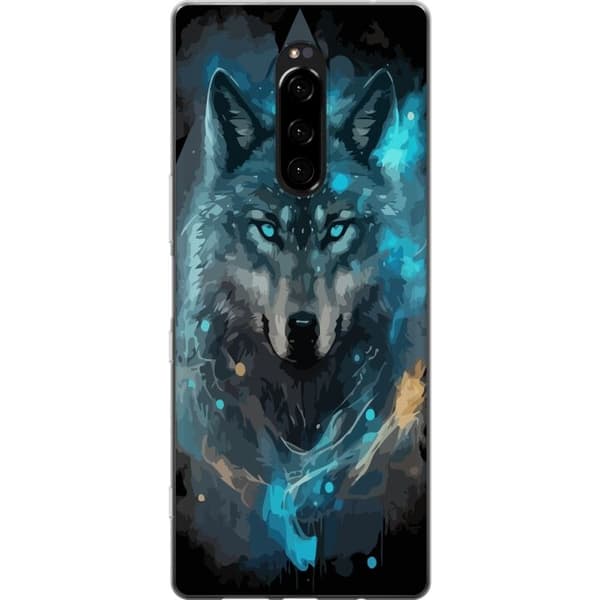 Mobildeksel til Sony Xperia 1 med Ulve motiv
