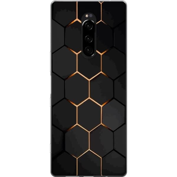 Mobilskal till Sony Xperia 1 med Lyxigt Mönster motiv