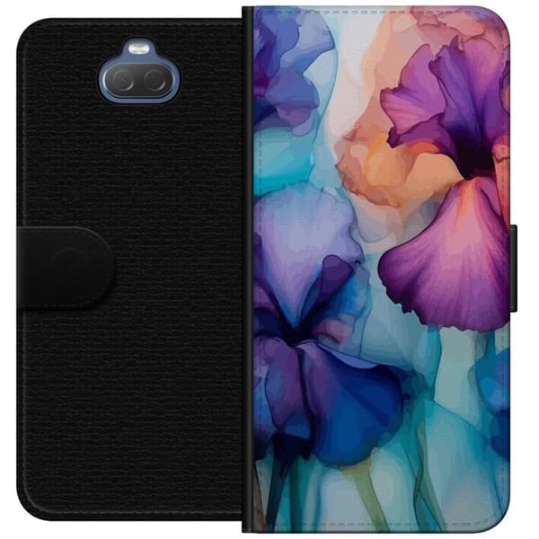 Lommeboketui til Sony Xperia 10 med Magiske blomster motiv