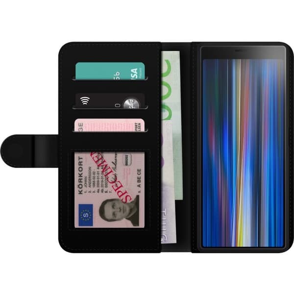 Lommeboketui til Sony Xperia 10 med Metalliskt mønster motiv