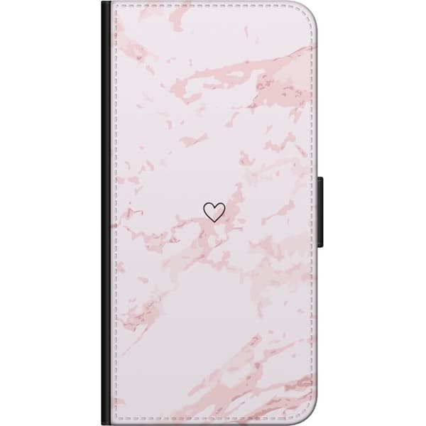 Tegnebogsetui til Sony Xperia 10 med Rosa Hjerte motiv