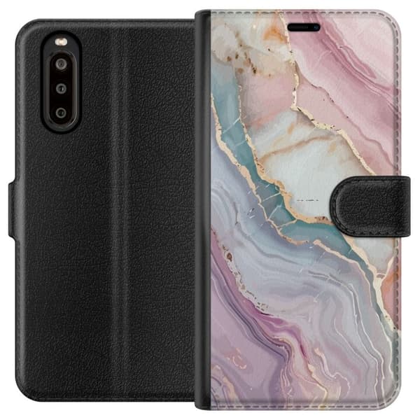 Plånboksfodral till Sony Xperia 10 II med Marmor motiv