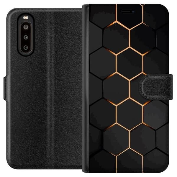 Tegnebogsetui til Sony Xperia 10 II med Luksuriøst Mønster motiv