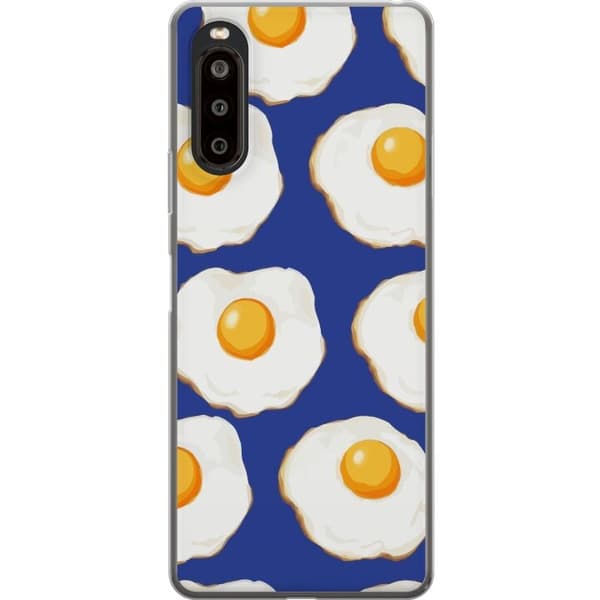 Mobildeksel til Sony Xperia 10 II med Stekte egg motiv